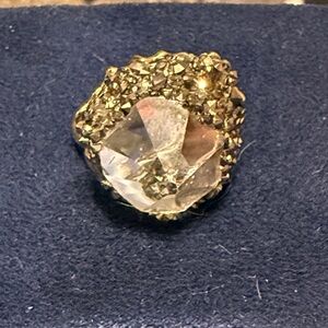 Swarovski Gold Crystal Ring